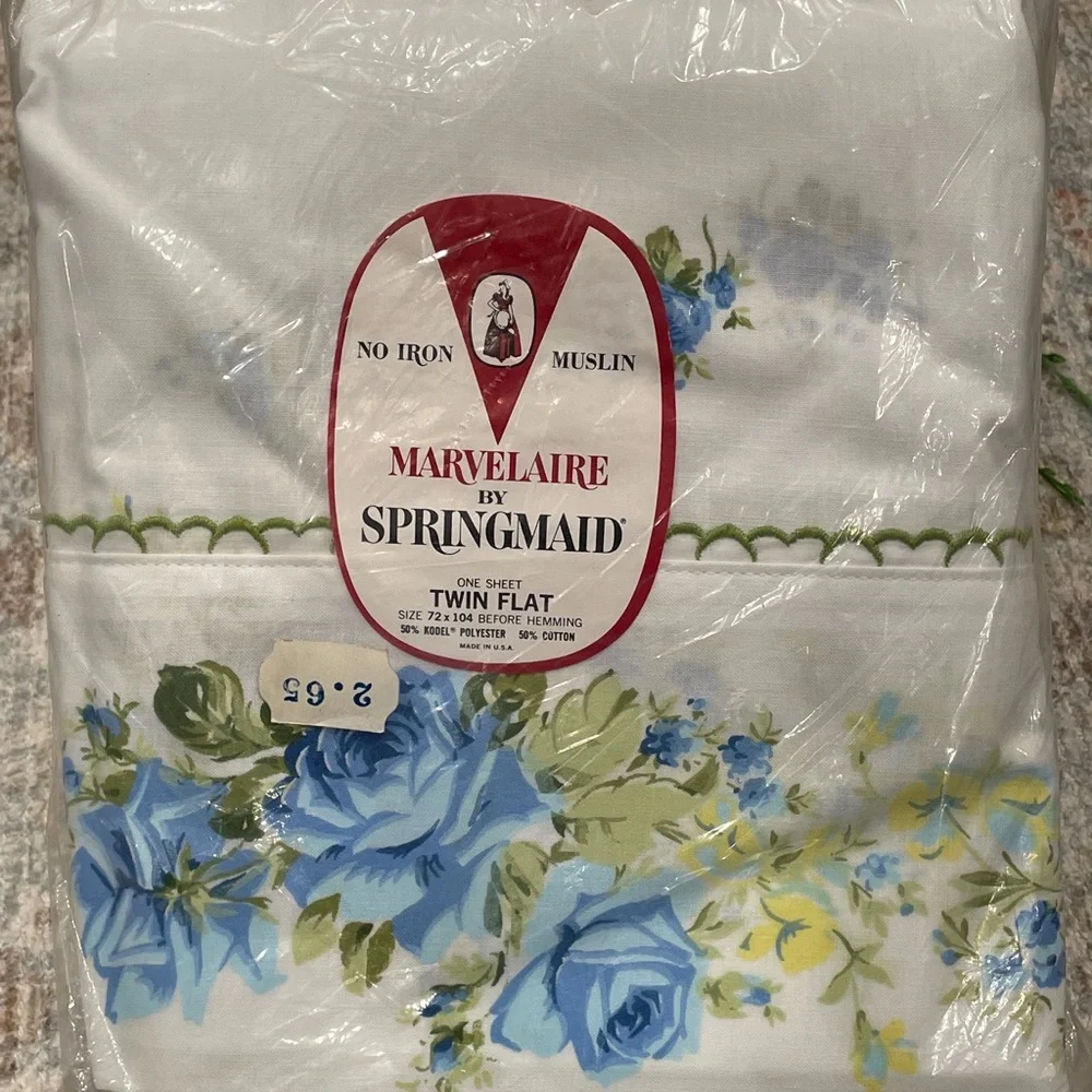VINTAGE SPRINGMAID FLAT SHEET